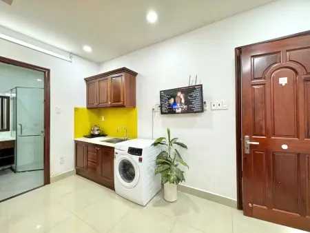 Phòng 30M2 Full Nội Thất Gỗ Cao Cấp Tiện Nghi