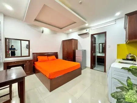 Phòng 30M2 Full Nội Thất Gỗ Cao Cấp Tiện Nghi