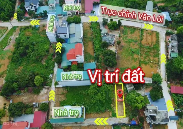 Chính Chủ Cần Bán Đất Xây Nhà Trọ Vân Lôi - Bình Yên