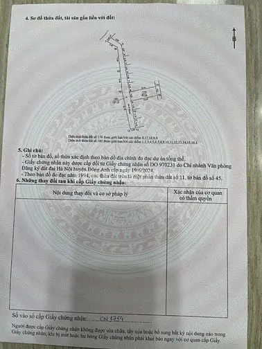 Bán Đất Tại Xã Cổ Loa, Đông Anh, Hà Nội, 92 Triệu / M2, 51.6 M2