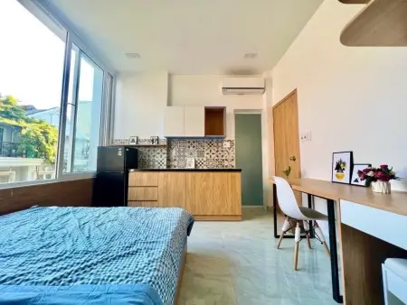 Cho Thuê Phòng Bình Thạnh, Cửa Sổ Trời Siêu Thoáng. Full Nội Thất Gần Ngã Tư Hàng Xanh, Uth, Hutech