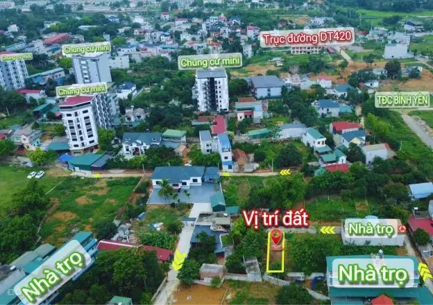 Chính Chủ Cần Bán Đất Xây Nhà Trọ Vân Lôi - Bình Yên