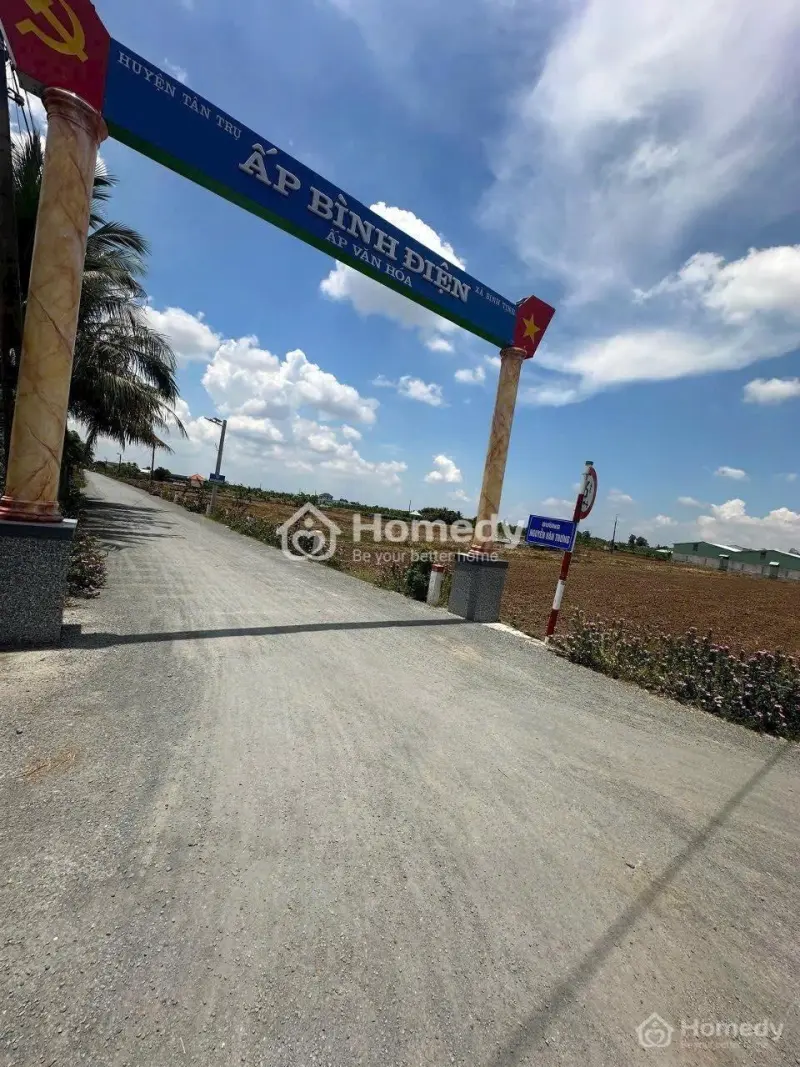 Đất Thổ Cư Bình Tịnh, Tân Trụ - Xe Hơi Ngay Đất, Ra Thị Trấn 1Km