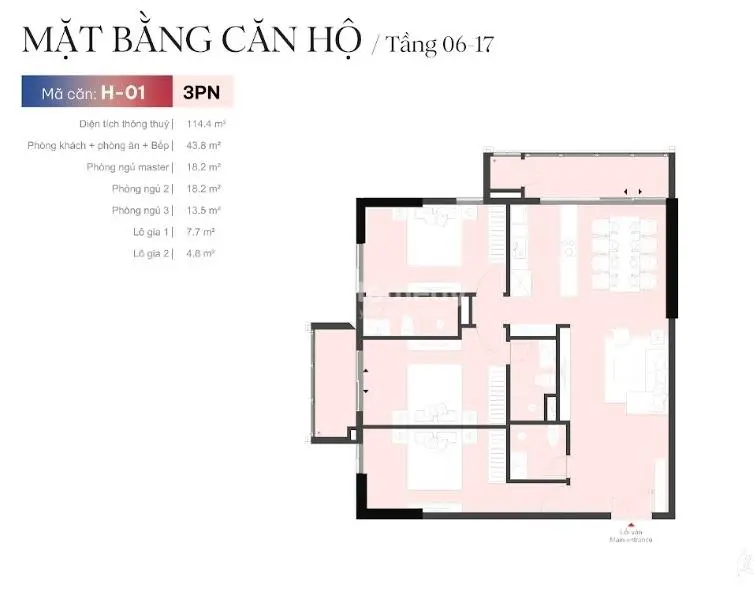 Căn Hộ 3Pn Legacy Hinoiri – Không Gian Sống Đẳng Cấp Cho Gia Đình Đa Thế Hệ
