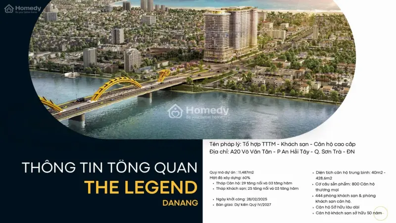 ✨ Legend Đà Nẵng – Căn 2Pn Duy Nhất View Bao Trọn Sông Hàn Về Hướng Tây, Tặng Ngay 500 Triệu