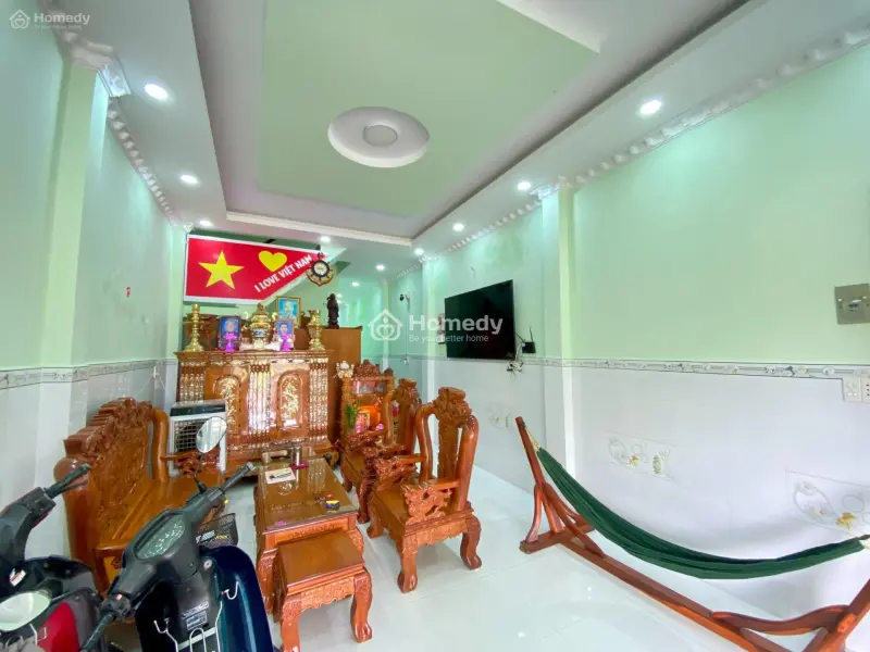 Bán Nhà 1 Lầu Đẹp _Dt 102M2 (3Pn) Gần Đường 826, Mỹ Lệ, Cần Đước, La, Shr - Giá 1 Tỷ 950