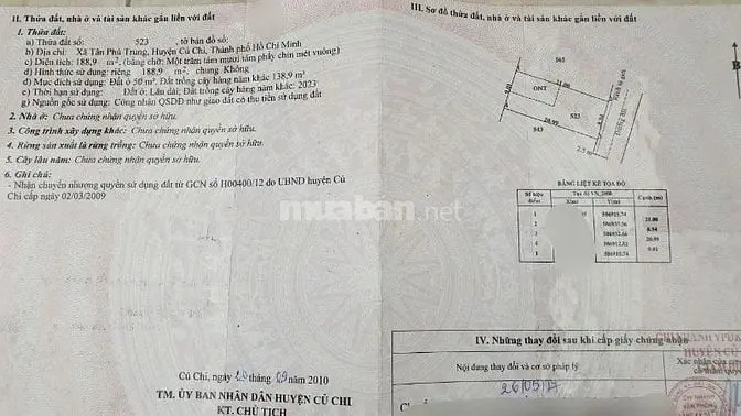 🔥Chủ Cần Bán Lô Đất Ngay Thcs Tân Phú Trung(9X21 | 188M2 – 1,9 Tỷ)