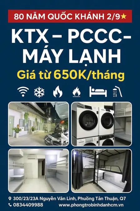 Ký Túc Xá Giá Rẻ 300 Nguyễn Văn Linh