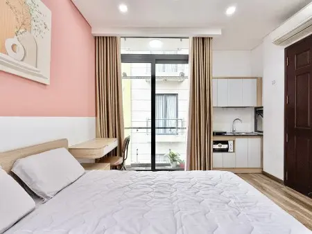Cho Thuê Studio Full Nội Thất Máy Giặt, Ban Công Riêng Gần Hoàng Sa, Trường Sa