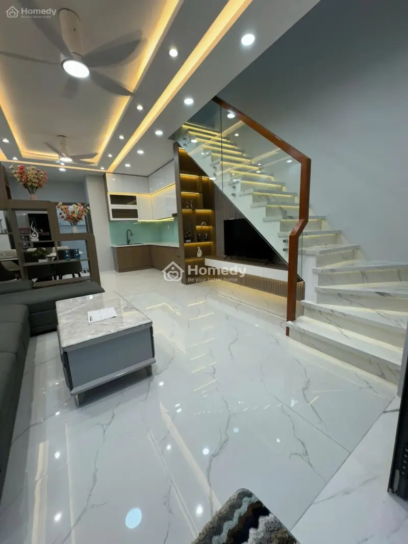 Nhà Trệt Lầu 6Pn, 6Wc Có Phòng Trệt Cho Người Lớn Tuổi, Nhà Cách Huỳnh Tấn Phát Chỉ 15M