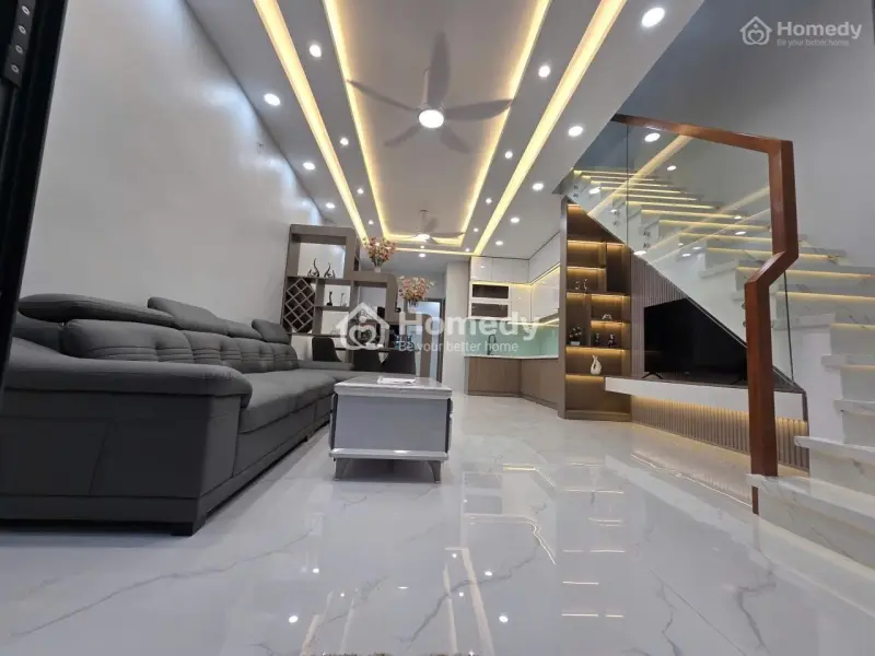 Nhà Trệt Lầu 6Pn, 6Wc Có Phòng Trệt Cho Người Lớn Tuổi, Nhà Cách Huỳnh Tấn Phát Chỉ 15M