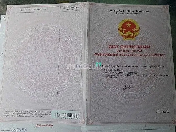 Bán Đất Dt 2749 M2 Mặt Tiền Đường 711 Ấp Vân Hàn, Xã Trung Lập Thượng