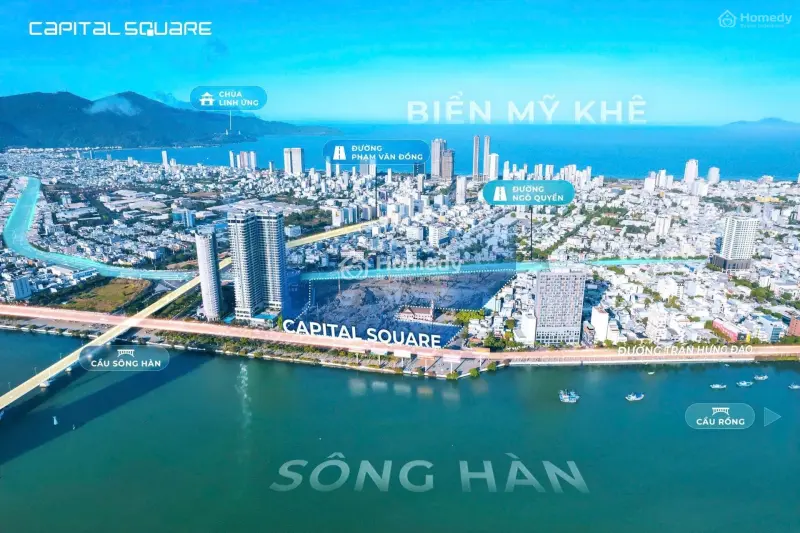 Cănhộ Hiếm Capitalsquare View Sông Vị Thế Kim Cương Đắc Địa, Toạn Lạc Giữa Cầu Sông Hàn Và Cầu Rồng