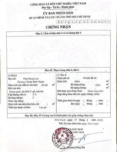 Bán Nhà Bình Thạnh Hẻm 7M Phan Đăng Lưu, 106M², Sổ Hồng, 2 Lầu, 19 Tỷ