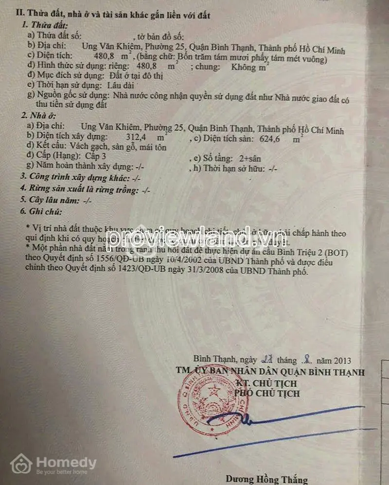 Bán Nhà Mặt Tiền Ung Văn Khiêm Bình Thạnh, 480,8M² Đất Vàng Nở Hậu 24M, Giá Chỉ 110 Tỷ