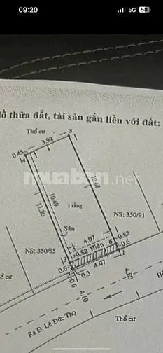 Bán Nhà Rẻ Hẻm Xe Hơi (4,3X12) 350/87 Lê Đức Thọ P6 Gò Vấp (An Nhơn)