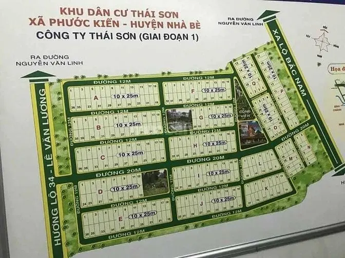 Bán Đất Dự Án Thái Sơn 1 , Phước Kiển , Nhà Bè