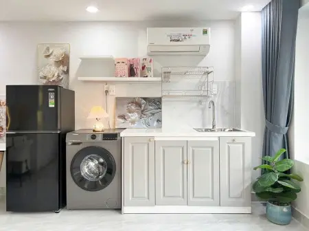 Cho Thuê 1Pn Full Nội Thất Máy Giặt Riêng Cửa Sổ Trời Giáp Q1,Q3, Bình Thạnh, Tân Bình
