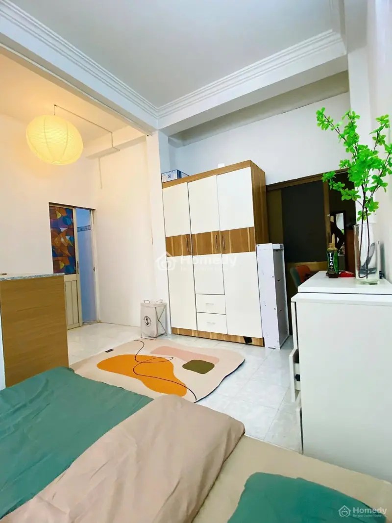 Studio Lầu 1 - 30M2 Có Bancol - Máy Tắm Nước Nóng - Tủ Lạnh - Nệm Chuẩn Khách Sạn 5 Sao - 6 Tr/Th