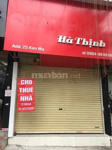 Cho Thuê Nhà Mặt Phố Số 25 Kim Mã, Ba Đình, Hà Nội