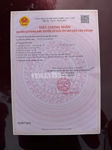 Chủ Bán Lỗ Giá 1.490 Lô Đất Mặt Tiền Vành Đai 4 - Bao Sổ -Bank 70%