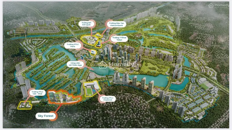 Bán 2 Ngủ 2 Vệ Sinh , 74M2 Sử Dụng - Chung Cư Sky Forest , Kđt Ecopark - Chỉ 4 Tỷ 850