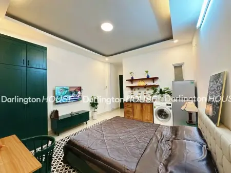 Căn Hộ Gần Cầu Thủ Thiêm, Máy Giặt Riêng, Studio 30M2, Cửa Sổ Trời, Gần Landmark 81,Bason, Hàng Xanh