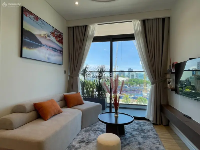 Cho Thuê Căn Hộ 2 Pn, Căn Hộ The Filmore - Đà Nẵng, Dt 66M2, View Cầu Rồng Và Công Viên Apec.