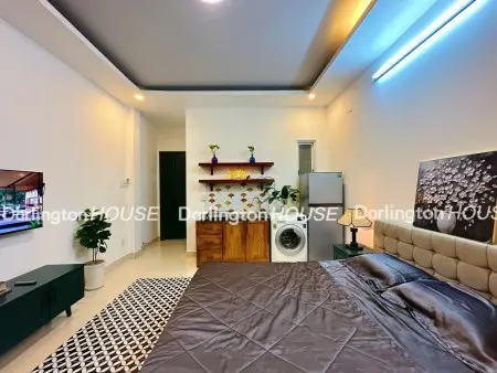 Căn Hộ Gần Cầu Thủ Thiêm, Máy Giặt Riêng, Studio 30M2, Cửa Sổ Trời, Gần Landmark 81,Bason, Hàng Xanh