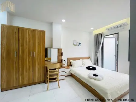 Cho Thuê Studio Ban Công – Cửa Sổ Thoáng – Full Nội Thất – Đường Ích Thiện, Tân Thành, Tân Phú