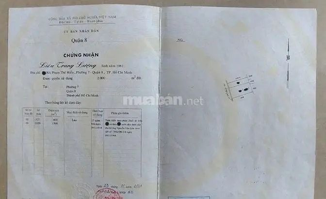Bán Đất Tặng Nhà Cực Chất Tại Đường 1, P7, Q8, Tphcm
