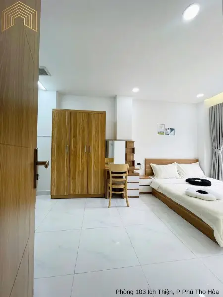 Cho Thuê Studio Ban Công – Cửa Sổ Thoáng – Full Nội Thất – Đường Ích Thiện, Tân Thành, Tân Phú