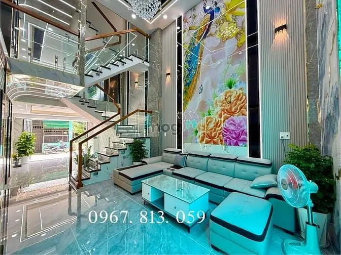 Nhà Đường Thạnh Xuân 25, Dt:4X13M, Lửng, 3Lầu, 4Pn, Sân Thượng, Q12