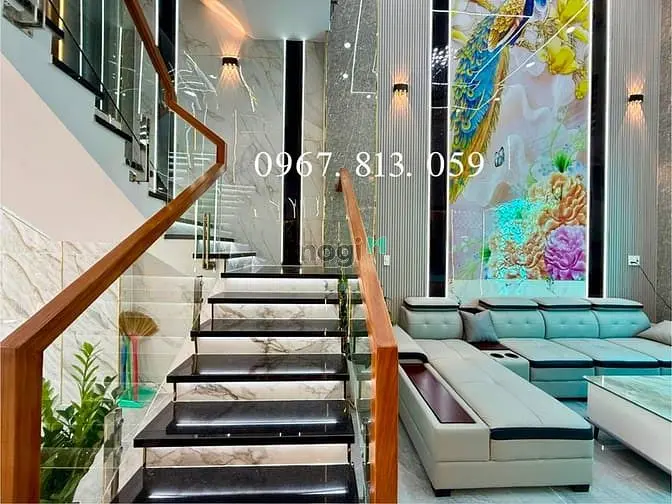 Nhà Đường Thạnh Xuân 25, Dt:4X13M, Lửng, 3Lầu, 4Pn, Sân Thượng, Q12