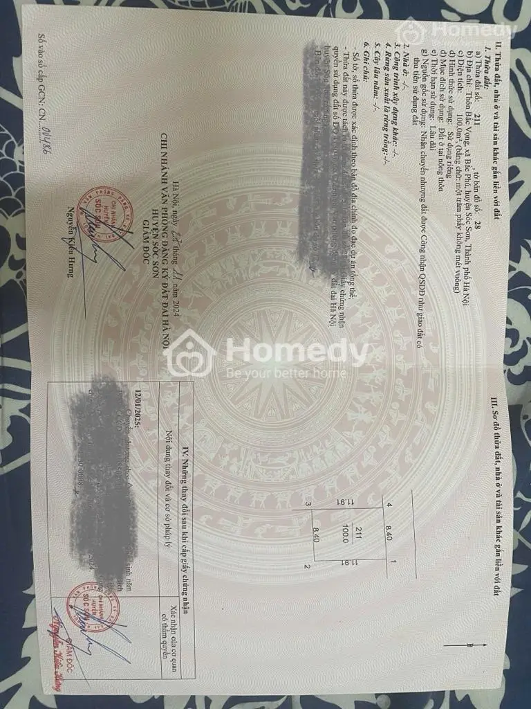 Bán Đất Đẹp 100M2 Đường Thông 6M Ô Tô Tại Bắc Phú. Giáp Vành Đai 4.Khu Công Nghiệp