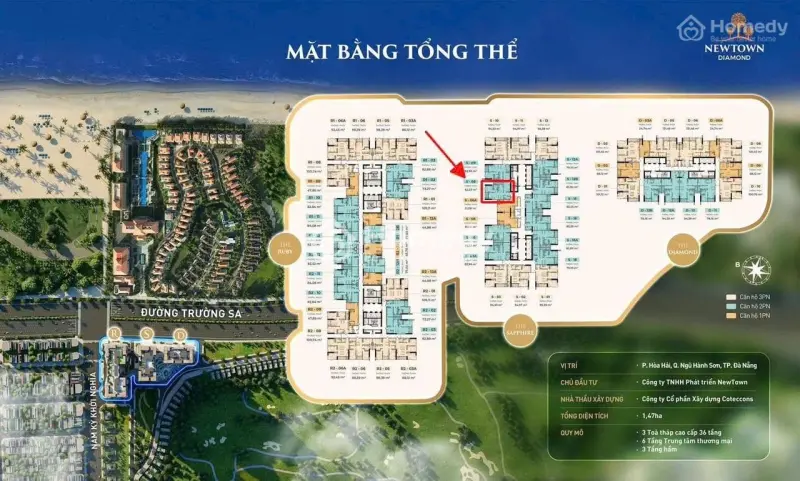 Chỉ Hơn 4 Tỷ Cho Căn Hộ View Biển Dự Án Newtown Đà Nẵng Mặt Tiền Biển Võ Nguyên Giáp