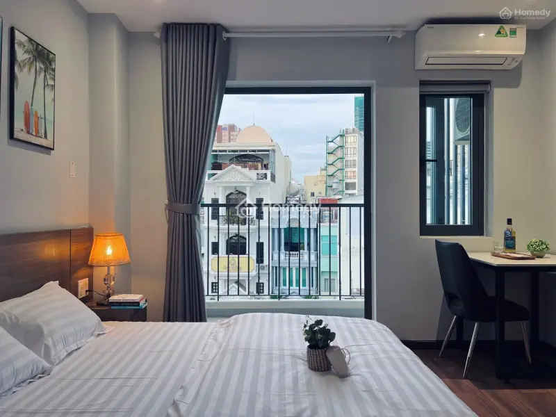Cho Thuê Căn Hộ 1Pn_Máy Giặt Riêng_Gần Cầu Ông Lãnh_Bến Thành_Full Nội Thất_Gần Nguyễn Văn Cừ