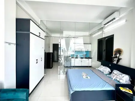 Cho Thuê Căn Hộ Full Nội Thất Cửa Sổ Và Ban Công Thoáng Mát Ở Bình Thạnh Giáp Q1,Q3 - Lh: 0334998413