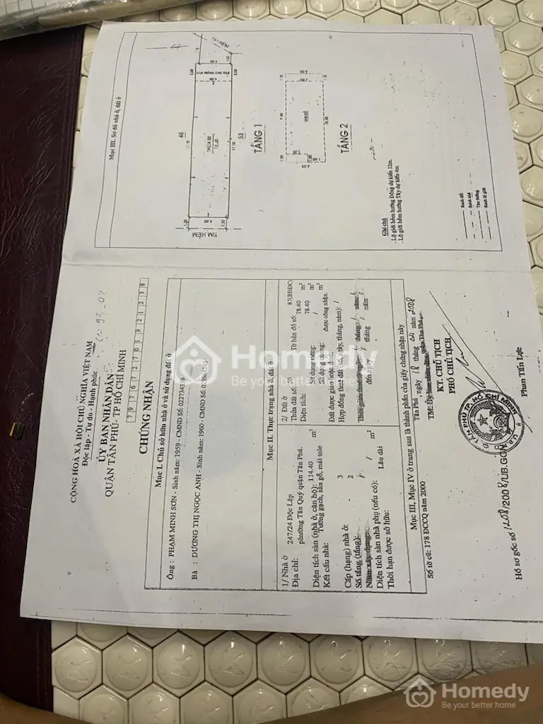 Bán Nhà Ở 247/24 Đường Độc Lập Tân Quý, Tân Phú, Gần Nhà Thờ, Trường Học, Bệnh Viện, Khu Vui Chơi