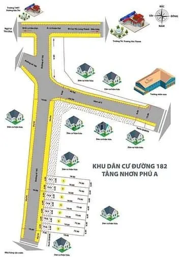 Bán Đất Mặt Tiền Đường 182 Lã Xuân Oai, Tnp A, Q9 - Dt:88M2