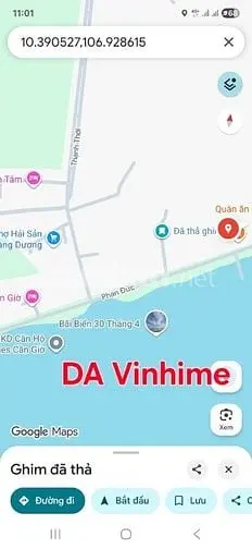 Bán 4,300M2 Có 1,500 Thổ, Mt Biển 30/4, Đ Diện Vinhome Cần Giờ.
