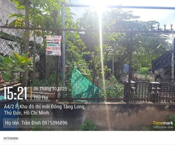 Bán Đất Diện Tích Lớn - 15M X25M - Ngay Khu Đông Tăng Long - Trường Thạnh .Q9