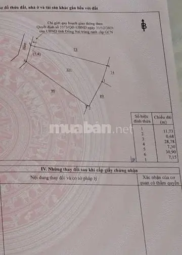 Đất Thổ Cư Chính Chủ. Đất Đẹp, Nở Hậu. Trung Tâm Tp. Long Khánh