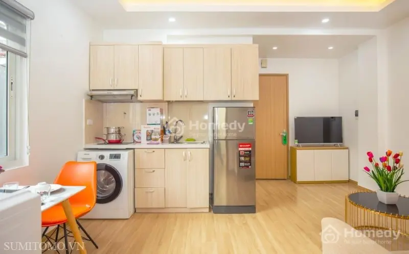 Tòa Nhà Sumitomo Cho Thuê Căn Hộ Dịch Vụ 1 Ngủ 60M2 Tại Linh Lang L01