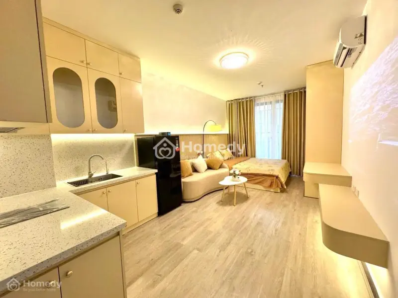 Cho Thuê 1 Ngủ Studio Golden Park, 1 Ngủ 1Vs, Đầy Đủ Nội Thất Đẹp, Ở Được Luôn