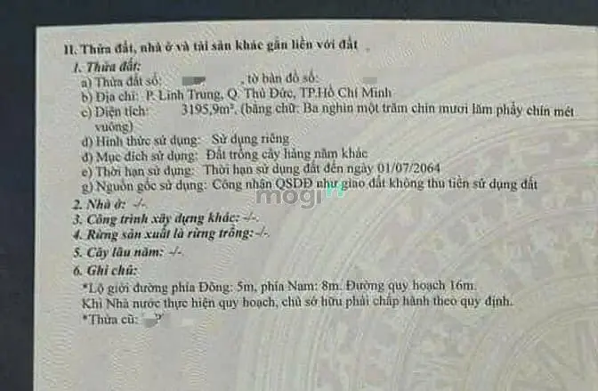 Bán Đất Phường Linh Trung Thủ Đức Đất 2 Mặt Tiền Sát Ga Metro Giá Tl
