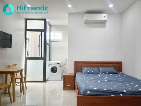 Căn Hộ Studio Full Nội Thất — Máy Giặt Riêng — Gần Lê Quang Định, Đh Văn Lang Cs2️Nơ Trang Long