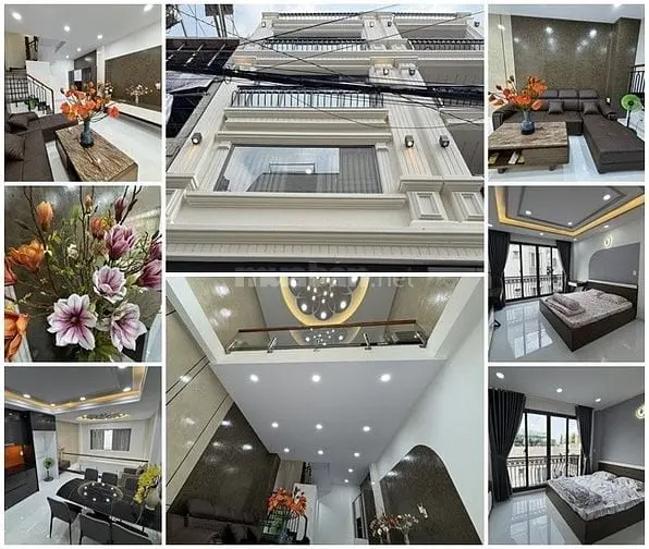 3 Lầu T.kế Singapore Full Nội Thất Ccấp Hẻm Xe Hơi Khu Vip Quang Trung