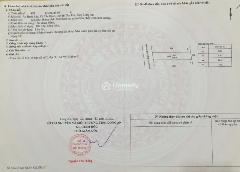 Bán Đất Đường Đăng Mỹ, Xã Tân Bình, Tân Trụ - Gần Ql1A, Sổ Riêng, Thổ Cư 100%, Giá 750 Tr