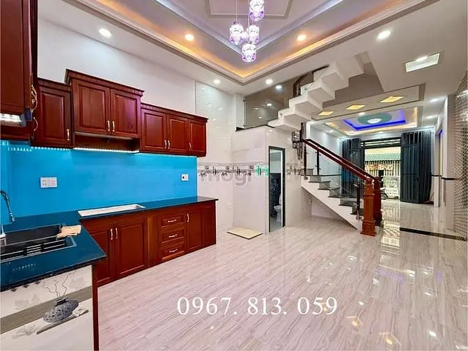 Nhà Sát Bên Trường Học, Đường Tx 22, Dt;4X13M, Trệt, 3 Làu, 4Pn, S/Thg